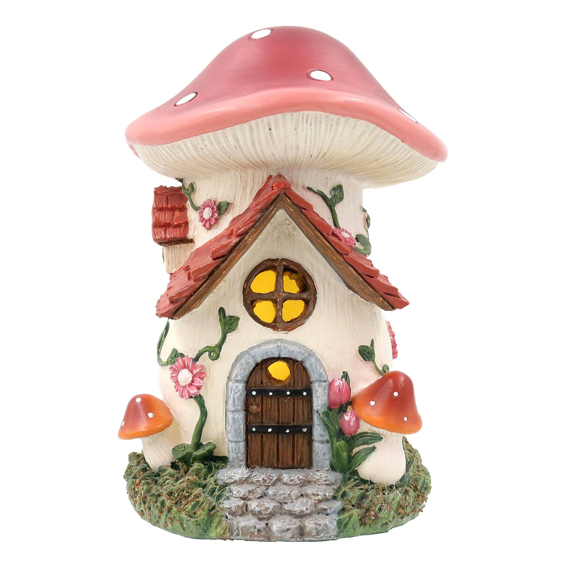 Mini LED Red Mushroom House by Ashland®